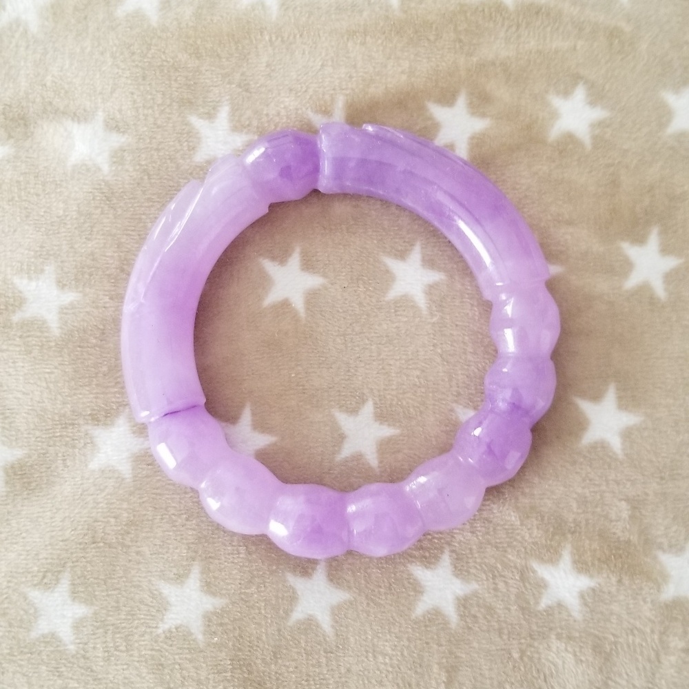 lavender jade dragon bangle